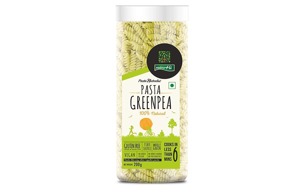 Nutra Hi Green Pea Pasta    Plastic Jar  200 grams